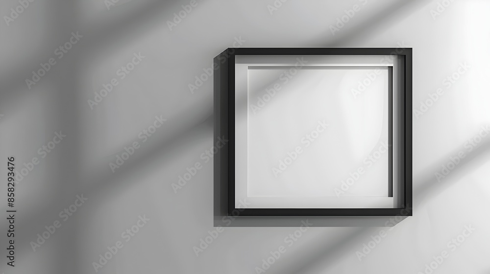 Minimal Geometric Wall Frame Showcasing Architectural Design Minimal Geometric Wall Frame Showcasing Architectural Design