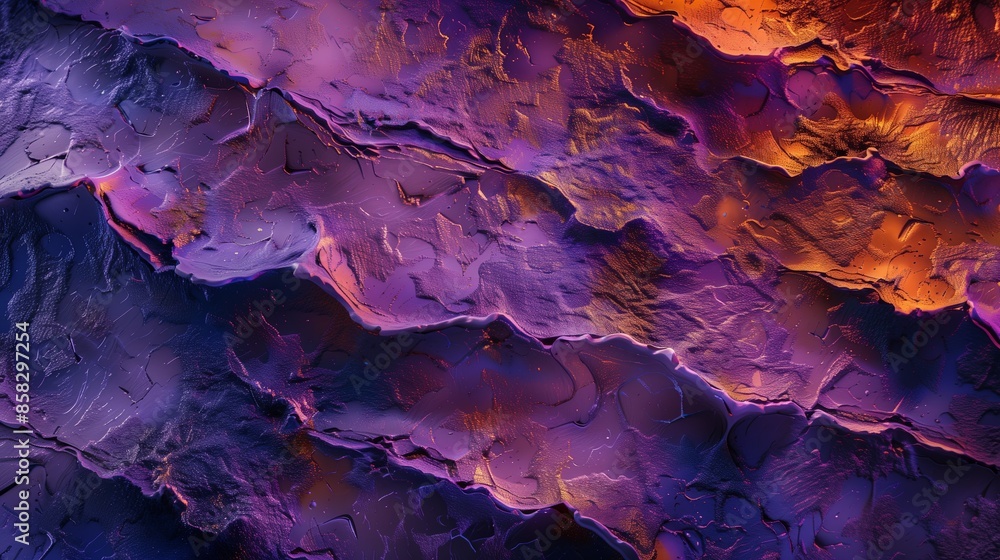 Abstract background textured painting with shades of purple and orange, showcasing vivid colors and intricate patterns Abstract background textured painting with shades of purple and orange, showcasing vivid colors and intricate patterns