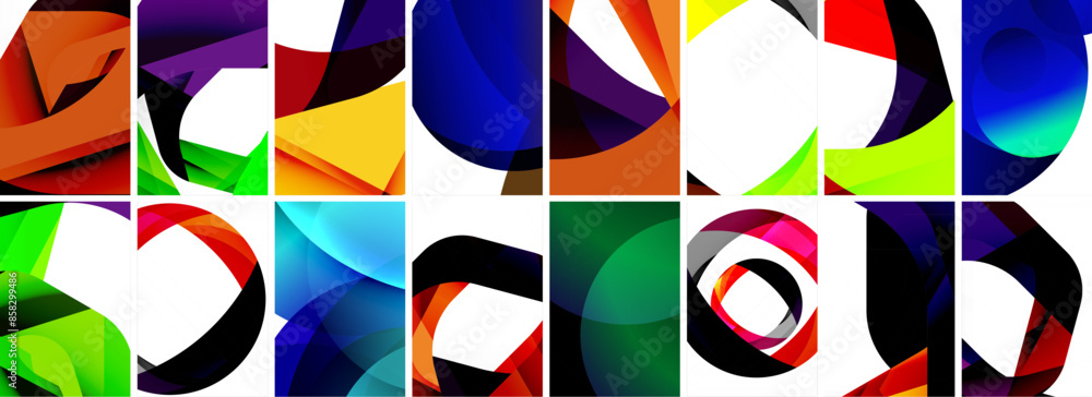Collection of abstract background with waves, colorful shapes and 3d shadow effect. Vector Illustration For Wallpaper, Banner, Background, Card, Book Illustration, landing page Collection of abstract background with waves, colorful shapes and 3d shadow effect. Vector Illustration For Wallpaper, Banner, Background, Card, Book Illustration, landing page