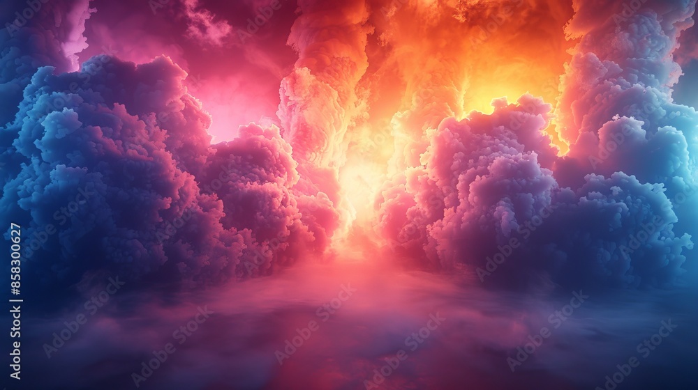A mesmerizing sunset scene with radiant, colorful clouds in a fantastical dreamscape, reflecting a magical and enchanted atmosphere that stirs the imagination with boundless creativity. A mesmerizing sunset scene with radiant, colorful clouds in a fantastical dreamscape, reflecting a magical and enchanted atmosphere that stirs the imagination with boundless creativity.