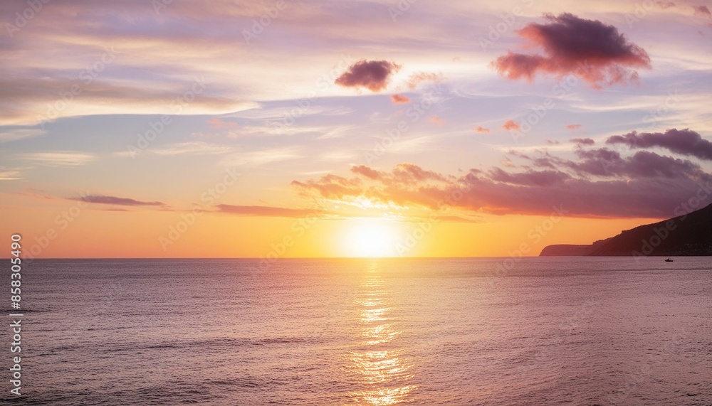 Obraz premium sunset over the sea