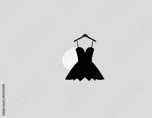 Dress Black Filled Vector Icon