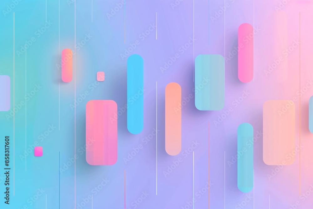 Abstract pastel gradient background with colorful geometric shapes in vibrant hues of pink, blue, and purple for modern design projects. Abstract pastel gradient background with colorful geometric shapes in vibrant hues of pink, blue, and purple for modern design projects.