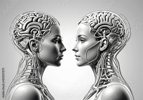 MS patients experience neurological disorder due to their condition. Concept Multiple Sclerosis, Neurological Disorder, Symptoms, Treatment Options, Disease Progression. Generative AI.