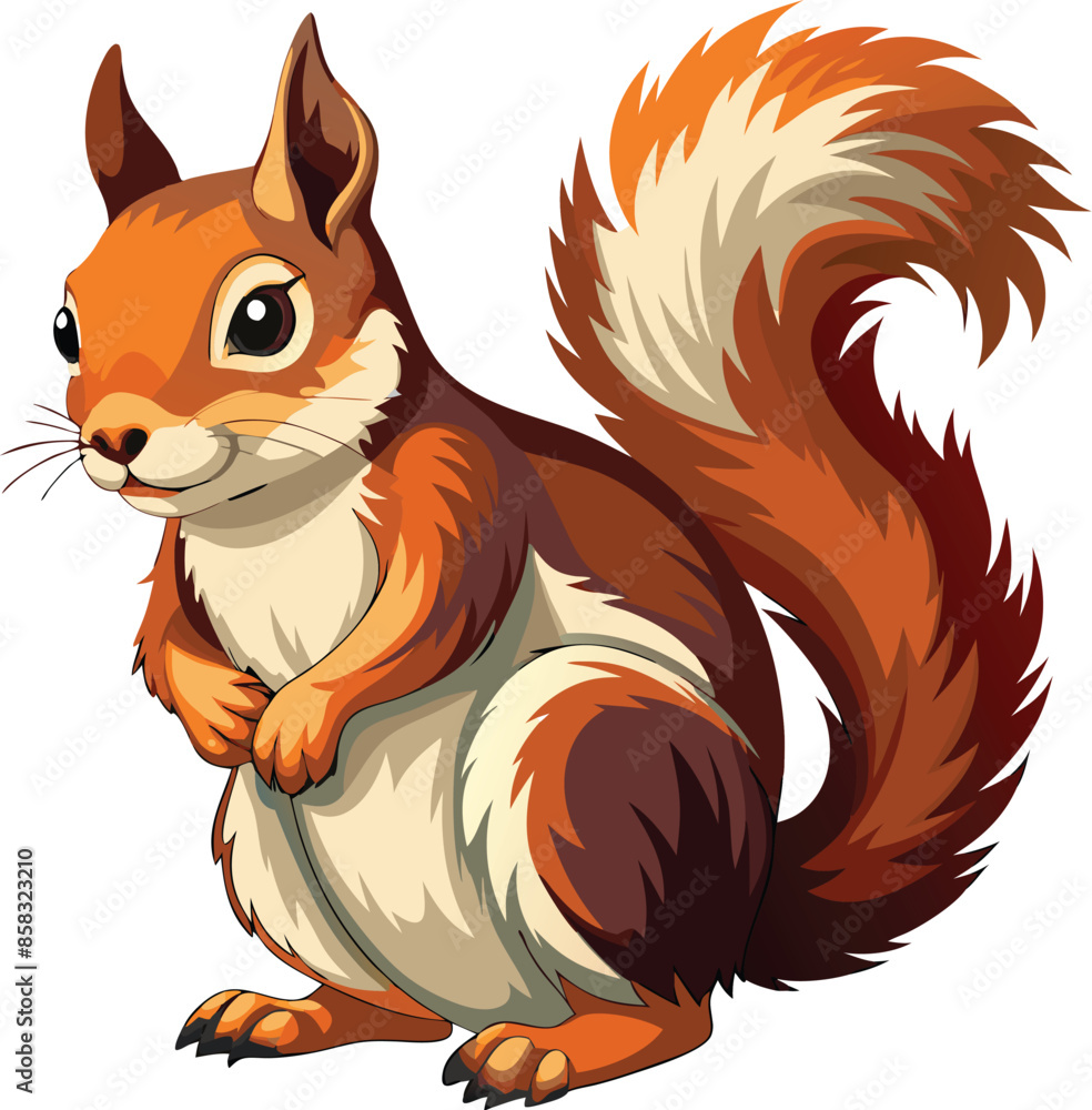 Squirrel vector template illustration Squirrel vector template illustration