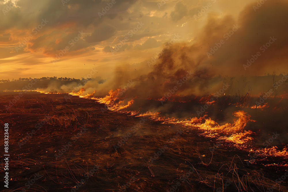 Wildfires consume vast landscapes, fueled by dry conditions and strong winds, leaving trails of destruction in their wake. Wildfires consume vast landscapes, fueled by dry conditions and strong winds, leaving trails of destruction in their wake.
