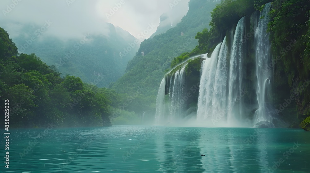 Fototapeta premium Beautiful Waterfall in Guizhou