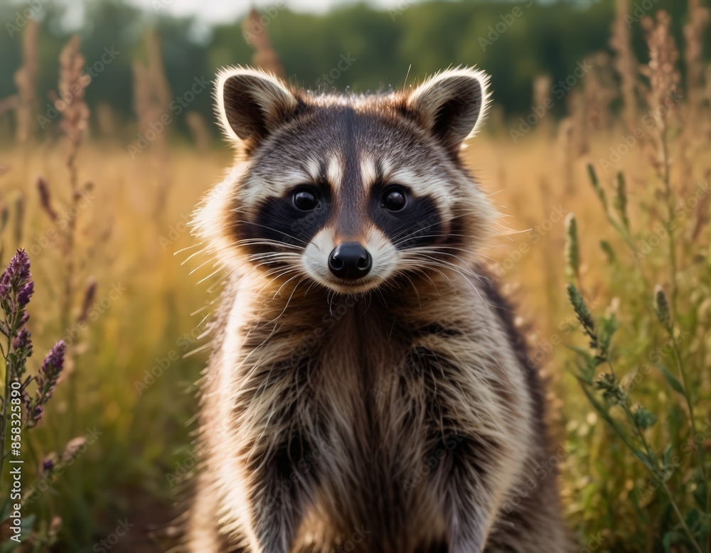 A Raccoon in the Field A Raccoon in the Field
