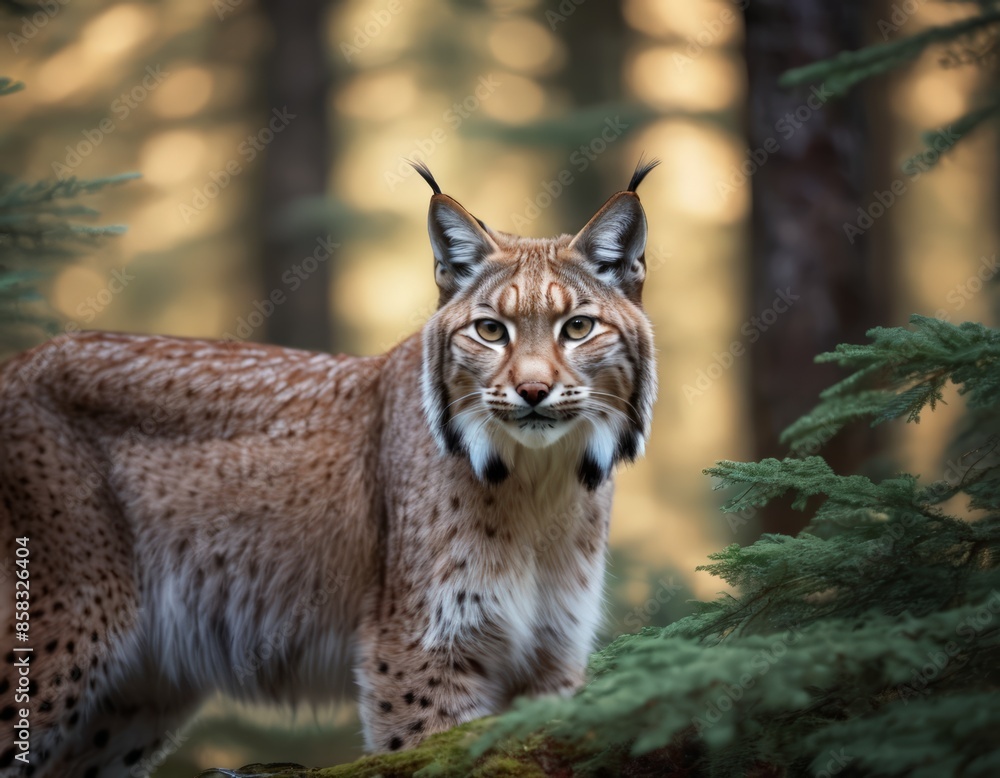 Obraz premium A lion in the woods