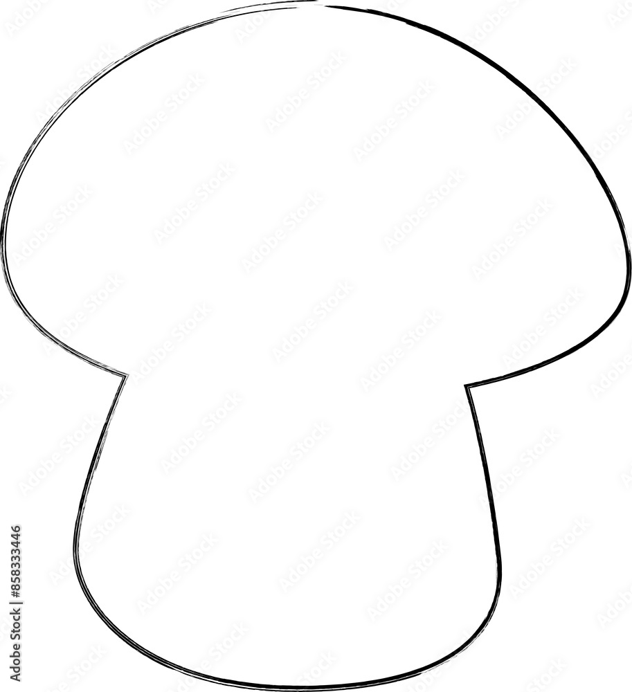 Mushroom outline drawing design of banners and menus. Mushroom outline drawing design of banners and menus.