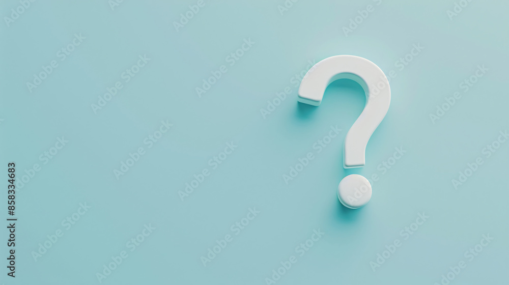 a white question mark on a blue background a white question mark on a blue background