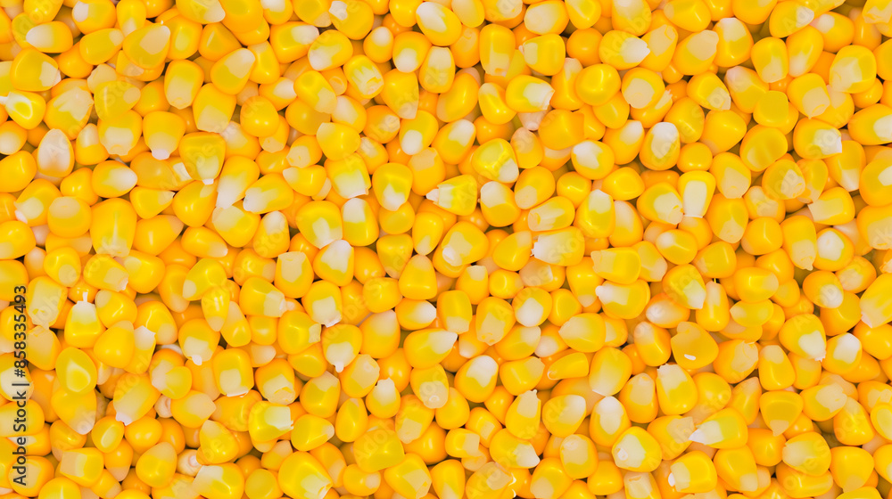 Minimalist design featuring a dense bunch of bright, fresh sweet corn. Showcases its golden yellow kernels and highlights its sweetness and appetizing appearance, great for a background.
Minimalist design featuring a dense bunch of bright, fresh sweet corn. Showcases its golden yellow kernels and highlights its sweetness and appetizing appearance, great for a background.