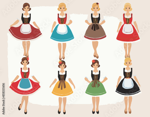 Germany dirndl traditional