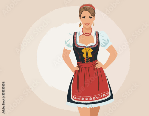 Germany dirndl traditional