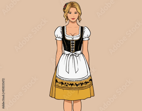 Germany dirndl traditional