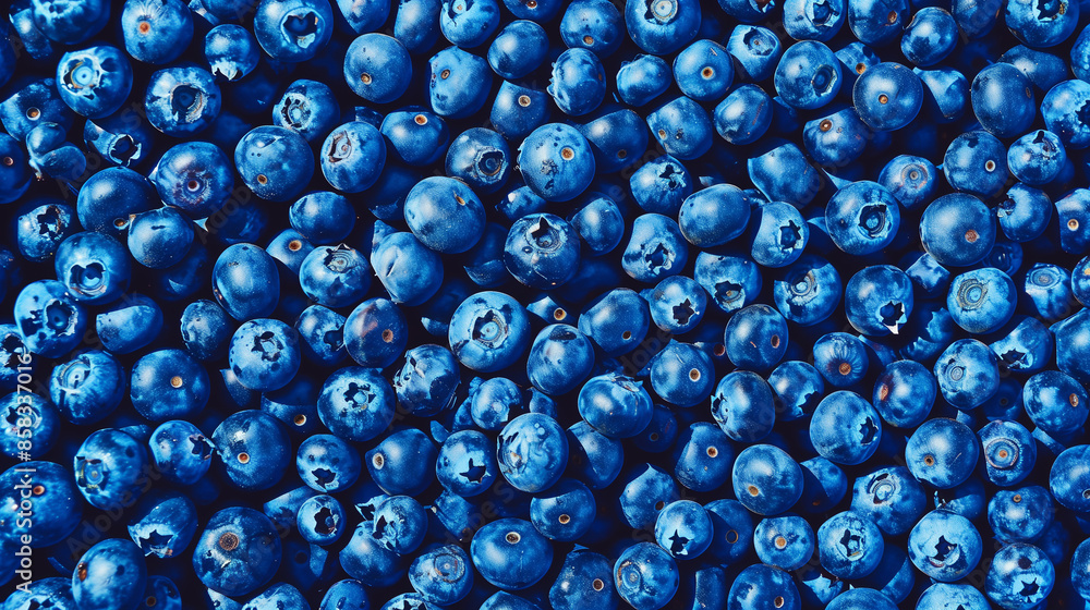 A minimalistic composition of ripe blueberries with deep blue-violet hues fills the entire frame, highlighting their freshness and antioxidant content.
A minimalistic composition of ripe blueberries with deep blue-violet hues fills the entire frame, highlighting their freshness and antioxidant content.