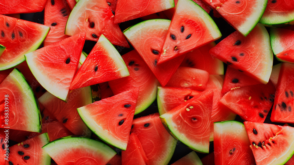 Minimalist artwork presenting a close-up of bright, fresh, and juicy watermelon slices completely filling the frame. The vibrant colors and rich appeal make it a compelling choice as a background.
Minimalist artwork presenting a close-up of bright, fresh, and juicy watermelon slices completely filling the frame. The vibrant colors and rich appeal make it a compelling choice as a background.