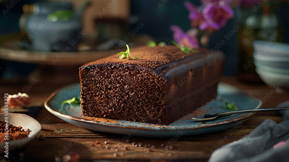 licorice cake, culinary photo of chocolate cake licorice cake, culinary photo of chocolate cake