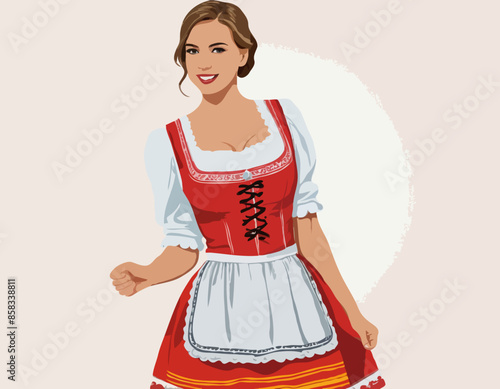 Germany dirndl traditional