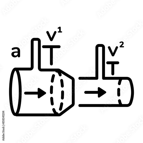 Φωτογραφία An outline icon of bernoulli equation