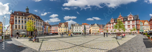Marktplatz in der Innenstadt von Coburg