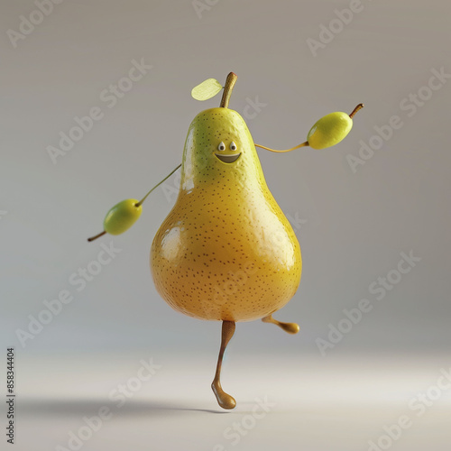 Poire en 3D qui danse