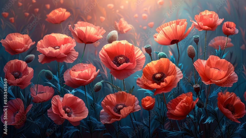 Poppies in a Dreamy Field Poppies in a Dreamy Field