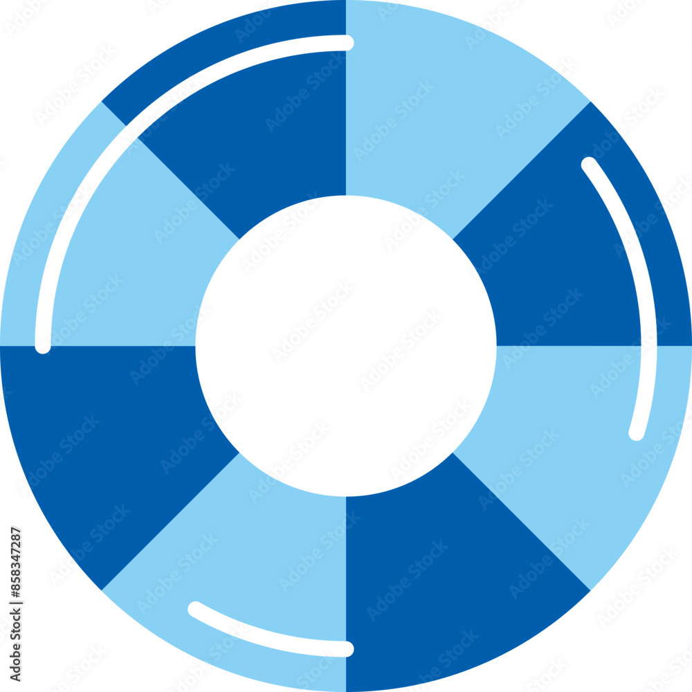 Obraz premium 디자인소스 여름 바다에서 사용하는 튜브이미지1