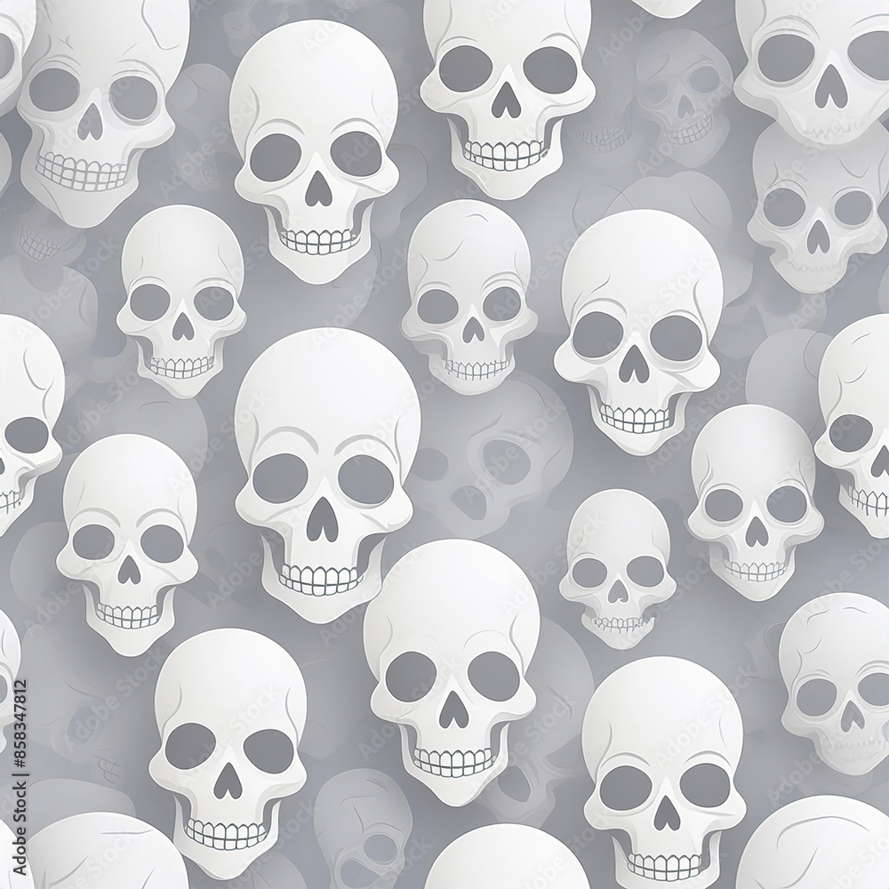 Skull Seamless Repeating Pattern, Graphic Resouce Background Skull Seamless Repeating Pattern, Graphic Resouce Background