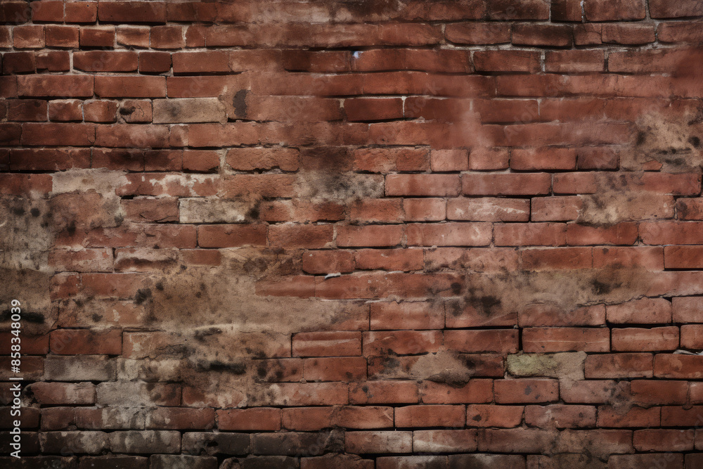 Processed collage of obsolete red brock masonry wall texture. Background for banner, backdrop Processed collage of obsolete red brock masonry wall texture. Background for banner, backdrop