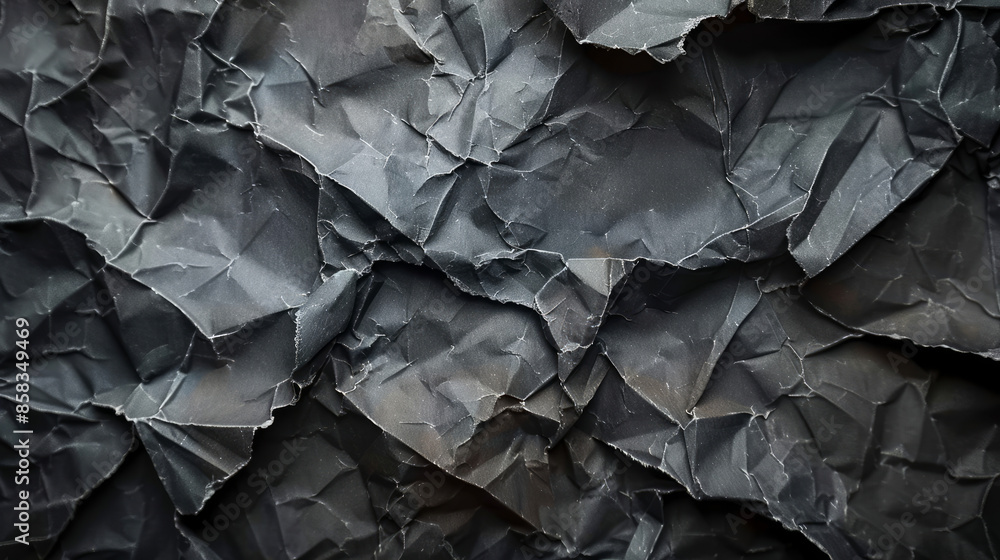 Ripped and crumpled paper texture with a dark and gritty aesthetic Ripped and crumpled paper texture with a dark and gritty aesthetic