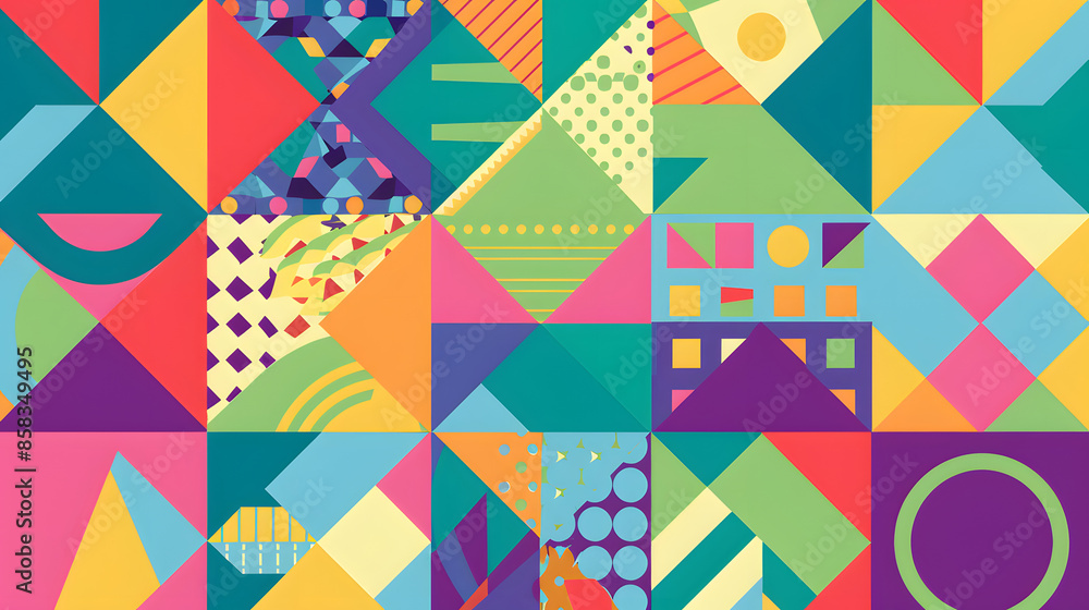 Colorful geometric pattern Colorful geometric pattern