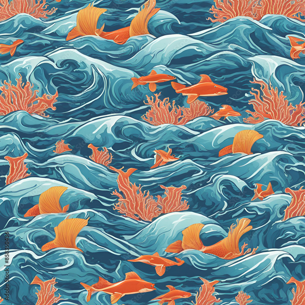 Pattern waves ocean Pattern waves ocean