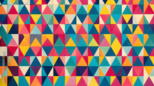 Wallpaper Mural Colorful geometric pattern Torontodigital.ca