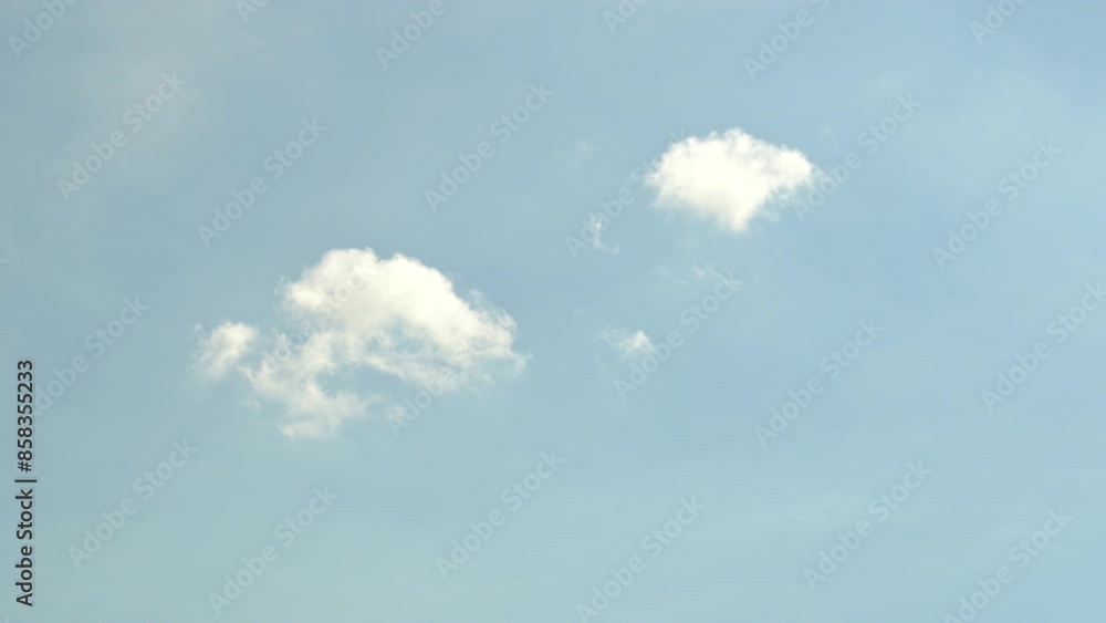 The blue cloudy sky movement on bright natural background. The blue cloudy sky movement on bright natural background.