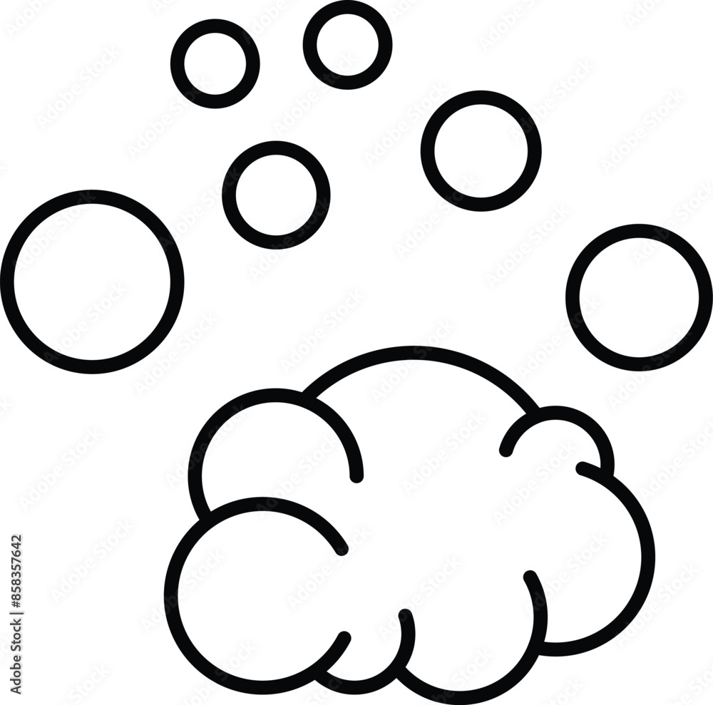 Foam Sign for Infographics, Books, Banners, Web Sites, Apps. Editable stroke Foam Sign for Infographics, Books, Banners, Web Sites, Apps. Editable stroke