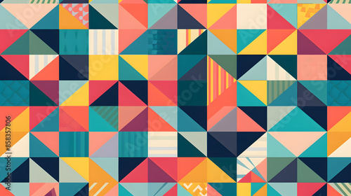 Colorful geometric pattern