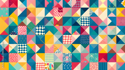 Colorful geometric pattern