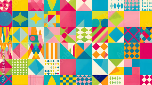 Colorful geometric pattern
