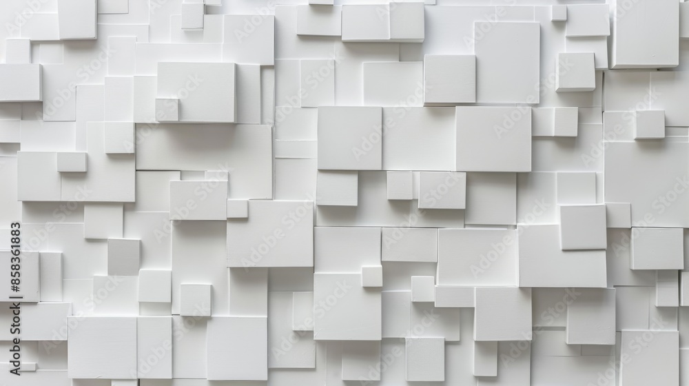 White Geometric Wall Panel - Abstract Architecture, Modern Design, Minimalist Decor White Geometric Wall Panel - Abstract Architecture, Modern Design, Minimalist Decor