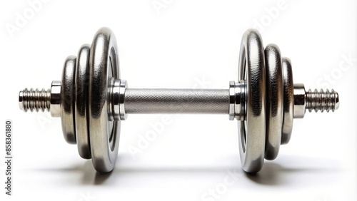 Dumbbell isolated on white background for fitness and weight training concept, dumbbell, weight, gym, exercise, fitness