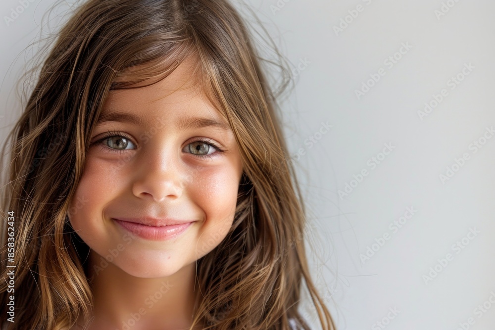 Close-up of a cute little girl smiling Close-up of a cute little girl smiling