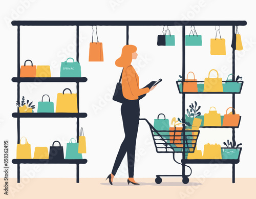 Shopper At The Racks