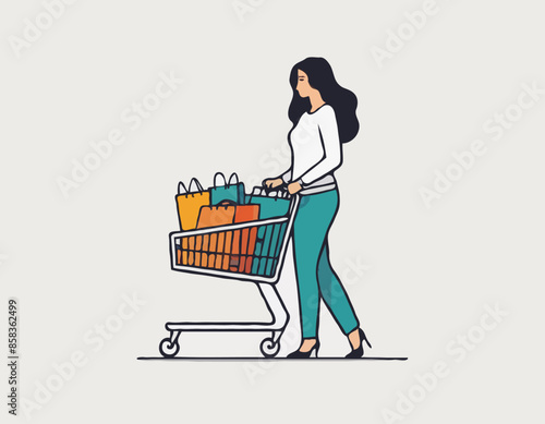 Shopper At The Racks