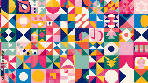 Colorful geometric pattern