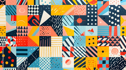 Colorful geometric pattern