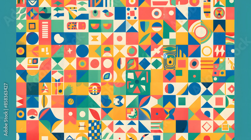 Colorful geometric pattern