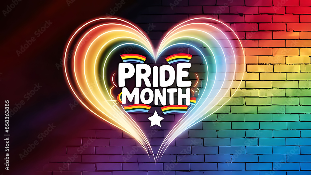 Pride month lgbt gay flag rainbow background lgbtq day poster. Month ...