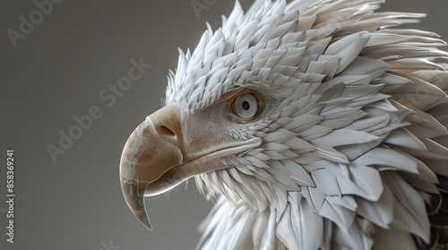 Bald eagle head. 