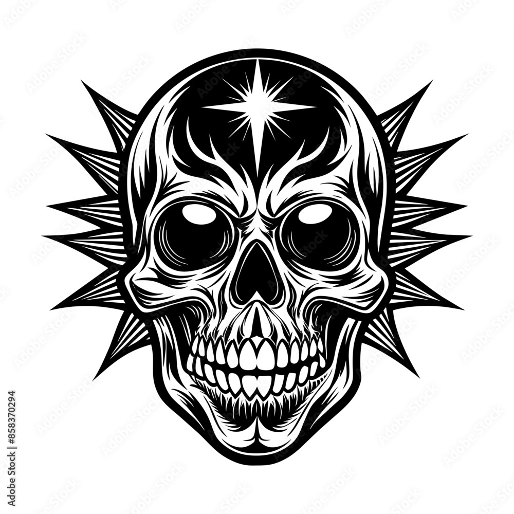 Vector Skull Tattoo Design Vector Skull Tattoo Design
